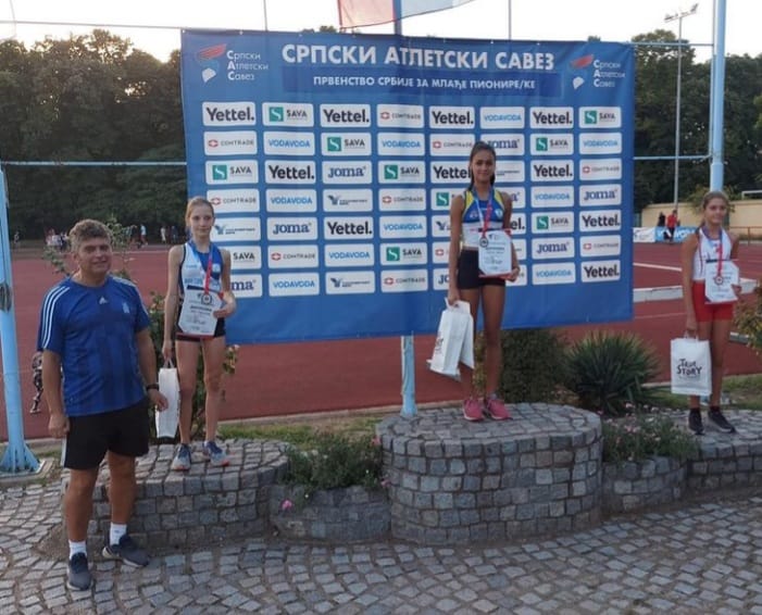 Zlatna medalja za Kseniju Mrkelu iz AK Dinamo Pančevo